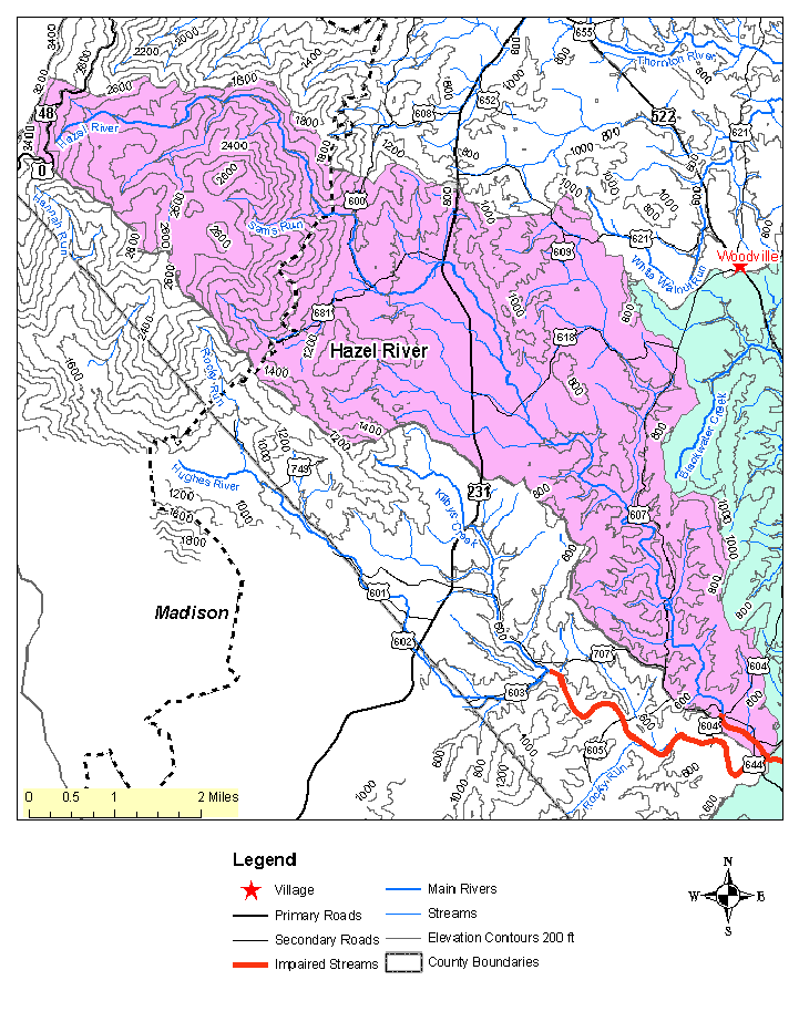 Hazel River Topographic Map